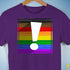 LGBTQ Philly Pride Flag Exclamation Point Premium Unisex T-Shirt